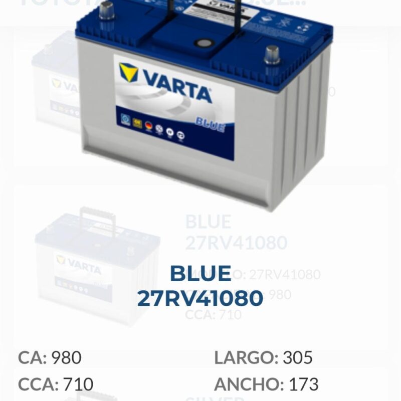 bateria varta 27 cali