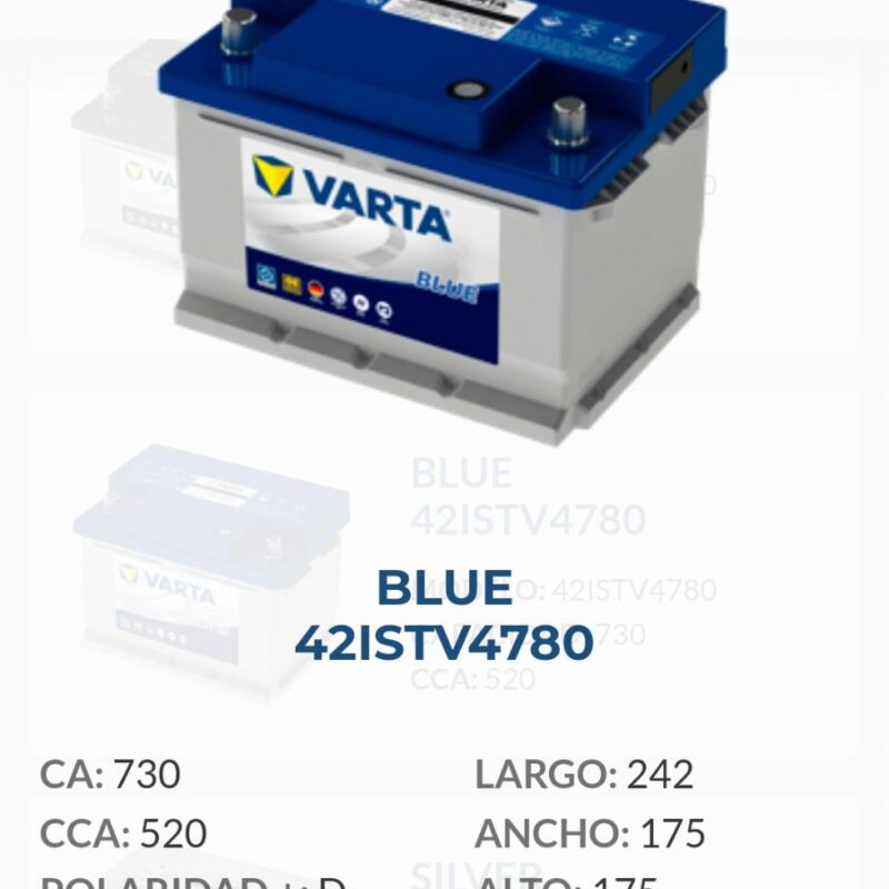 VARTA - Batería 42 Batterycenter